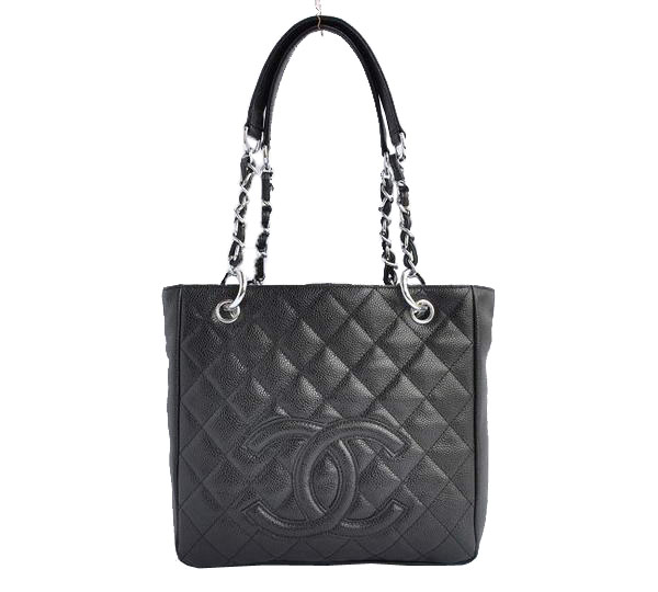 AAA Cheap Chanel Classic CC Shopping Bag A20994 Black Silver On Sale